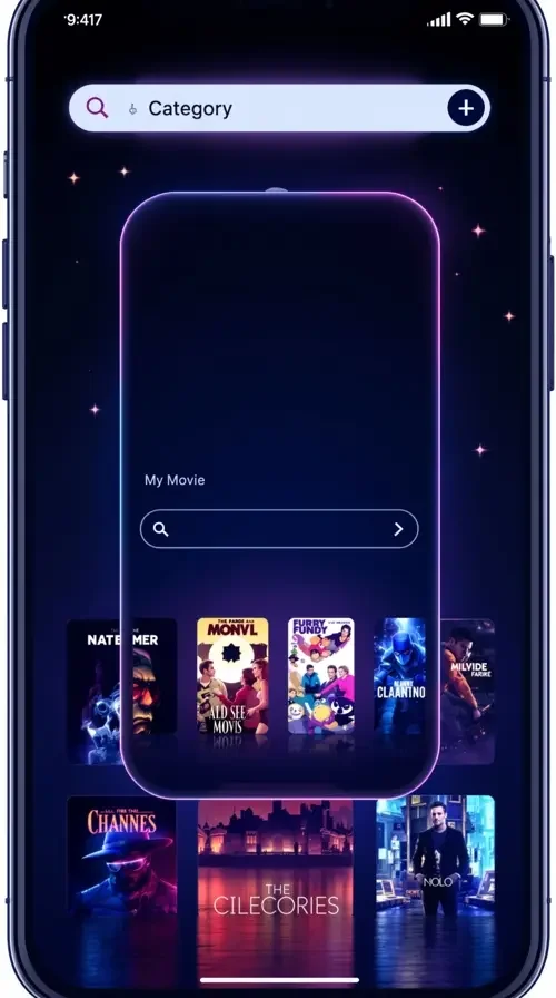 淘淘影院APP分类搜索界面